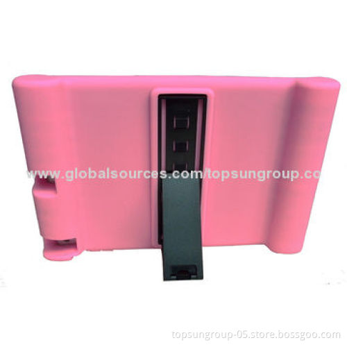 Silicone Cases for iPad 2/3/4/5, Shatter-resistant, with Stent and Audio Amplifier Function